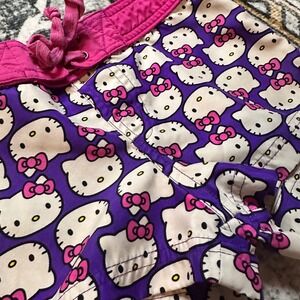 Hello Kitty Sanrio Board Shorts‎ Printed Pink Purple Polyester Youth XS